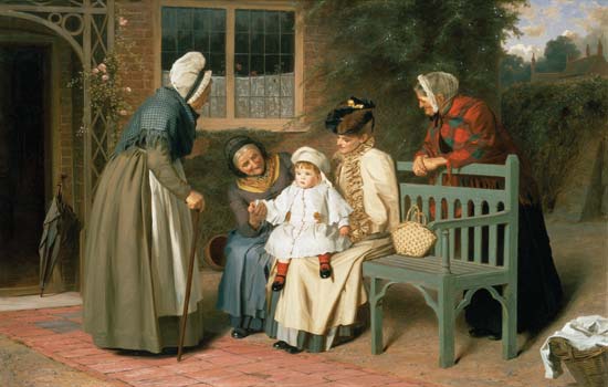 Der Mittelpunkt der Familie von James Hayllar