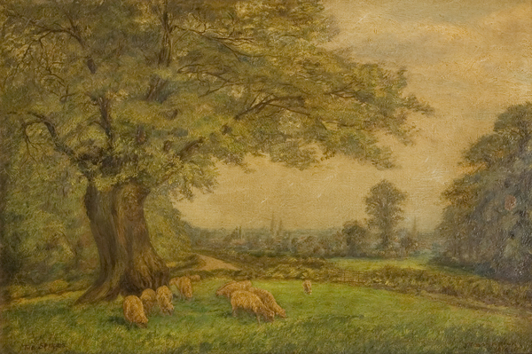 The Spires of Coventry from afar von James Henry Bambrick