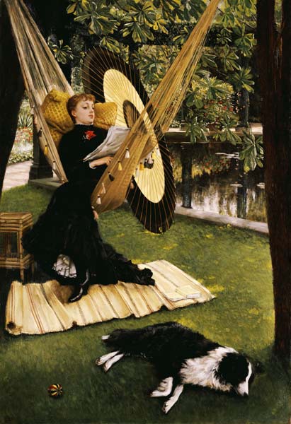 Die Hängematte. von James Jacques Tissot