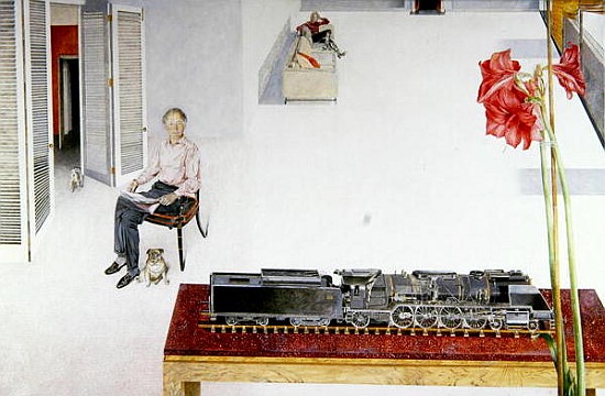 Portrait of Lord John Cholmondeley, 1968 (oil on canvas)  von  James  Reeve