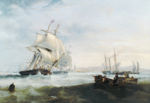 Shipping off Hartlepool von James Wilson Carmichael