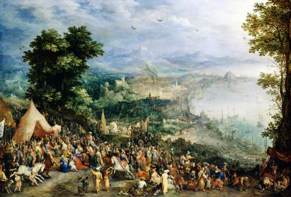 Ansicht einer Hafenstadt von Jan Brueghel d. Ä.