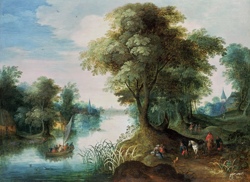 River Landscape von Jan Brueghel d. Ä.