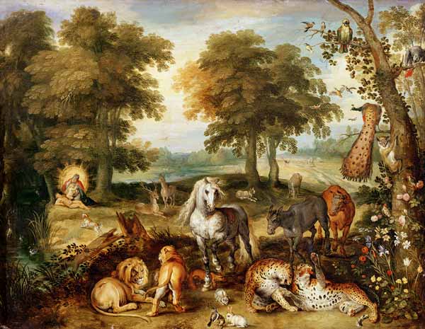 Terrestrial Paradise (oil on copper) von Jan Brueghel d. Ä.