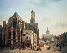 Blick auf Chor und Turm von Utrechter Dom