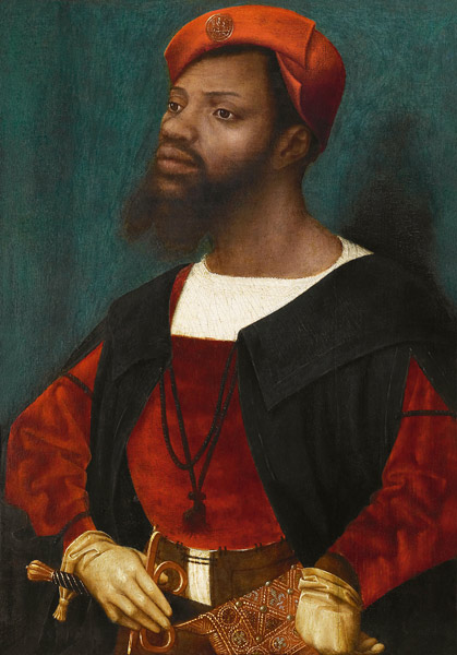 Bildnis eines Afrikaners von Jan Mostaert