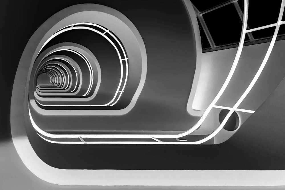 Stairs  B/W von Jan Niezen