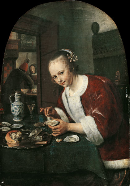 Die Austernesserin von Jan Steen