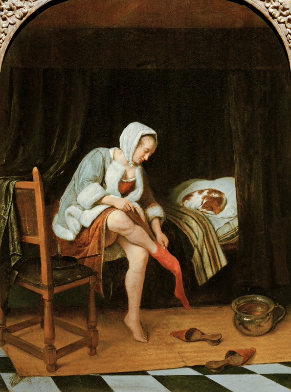 Frau bei der Toilette von Jan Steen