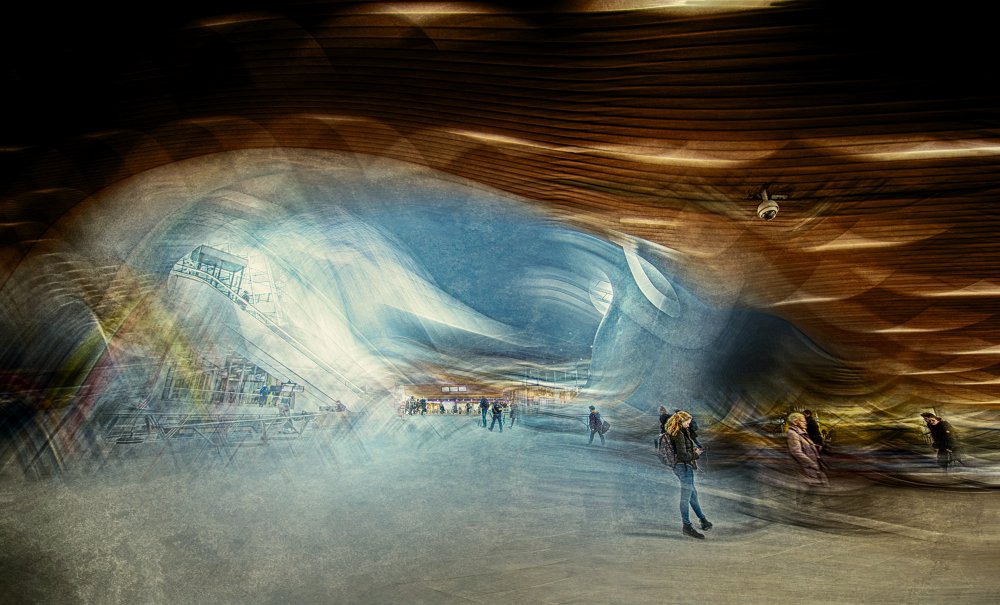 The arrival hall von Jan van der Linden