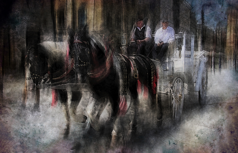 In the streets of Krakau, Poland von Jan van der Linden