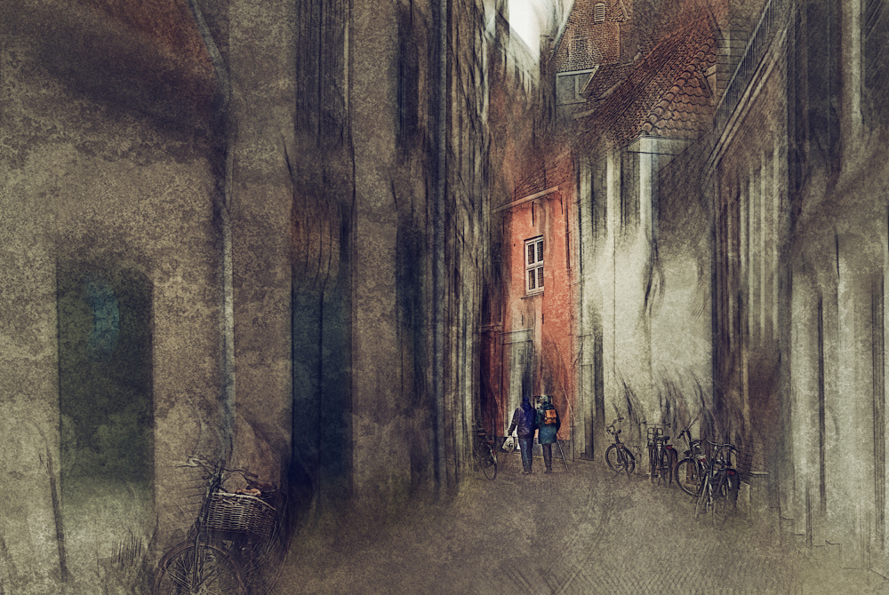 In the streets of Zutphen, the Netherlands von Jan van der Linden