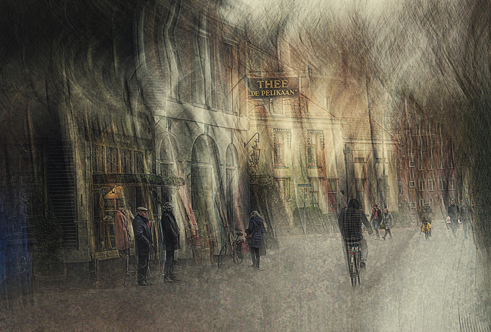In the streets of Zutphen, the Netherlands von Jan van der Linden