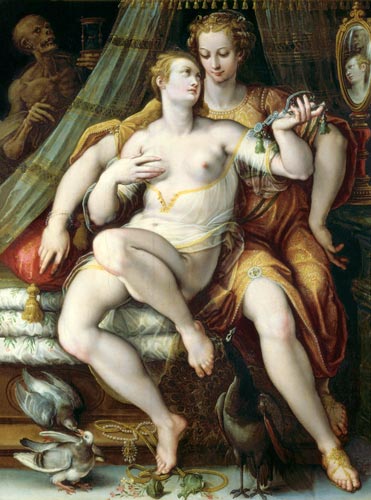 Vanity, Modesty and Death von Jan van der Straet