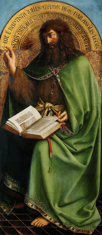 John the Baptist, detail from the Ghent Altarpiece von Jan van Eyck