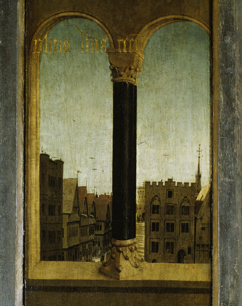 Genter Altar (Det.), Stadt von Jan van Eyck