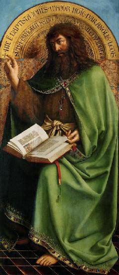 John the Baptist, detail from the Ghent Altarpiece