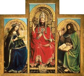 Genter Altar - Maria, Gottvater und Johannes der Täufer