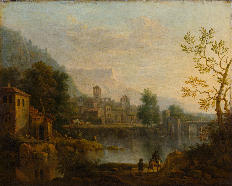 Italienische Landschaft von Jan van Huysum
