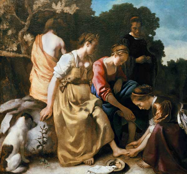 Diana und ihre Begleiterinnen von Johannes Vermeer