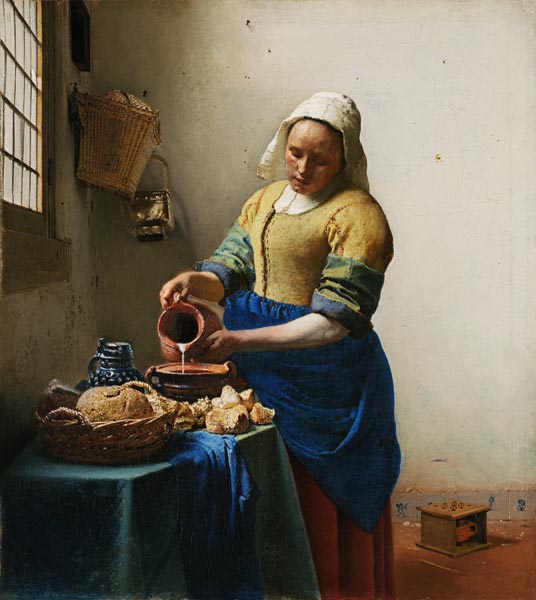 Milchausgießende Magd von Johannes Vermeer
