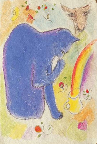 The day of the Wedding, 1992 (w/c on paper)  von Jane  Deakin