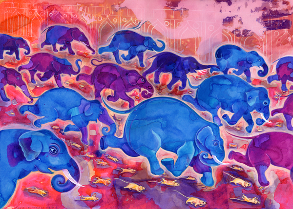 Elephants von Jane Tattersfield