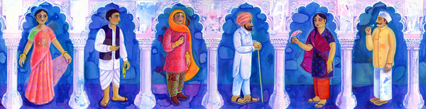 Traditional Indian clothing von Jane Tattersfield