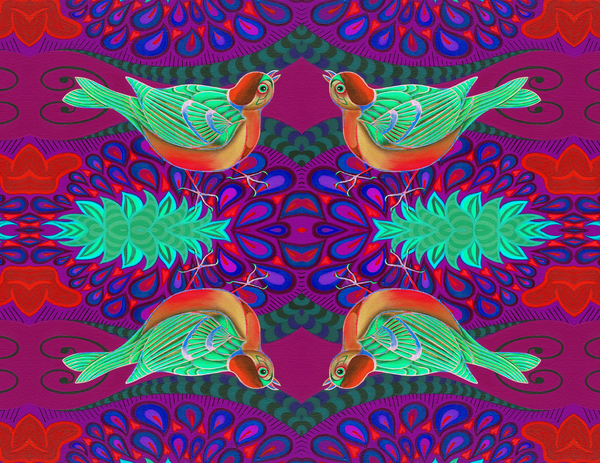 Tree sparrow pattern von Jane Tattersfield