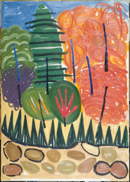 Blue Poles von Janet McKenzie