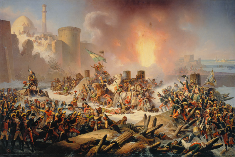 Die Belagerung der Festung Otschakow im Dezember 1788 von January Suchodolski