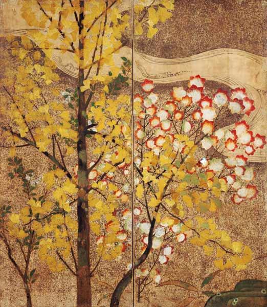 Autumn Tree (painted silk)
