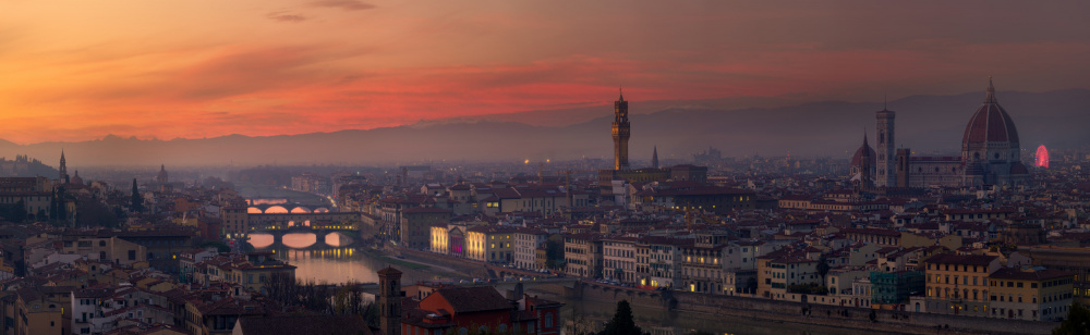 Florencia Sunset skyline von Javier del Puerto Photography