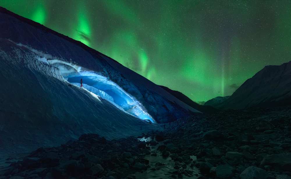 Athabasca Ice Burning von Javier De la