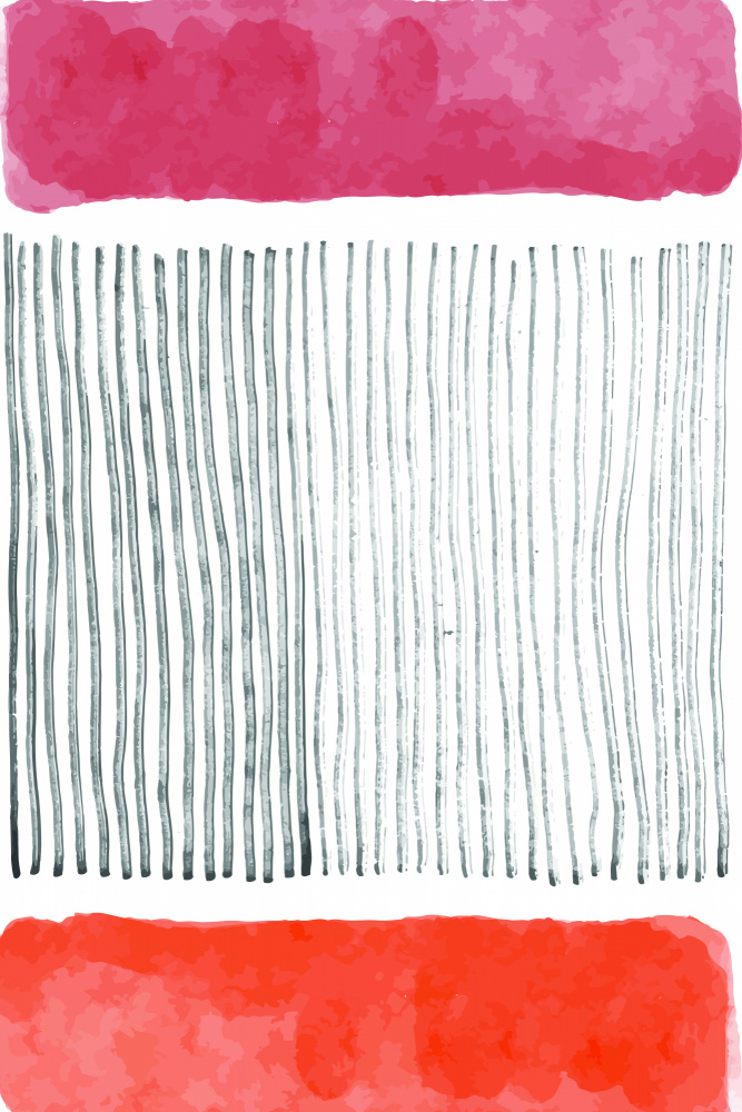 Watercolor Lines Series #4 von jay stanley