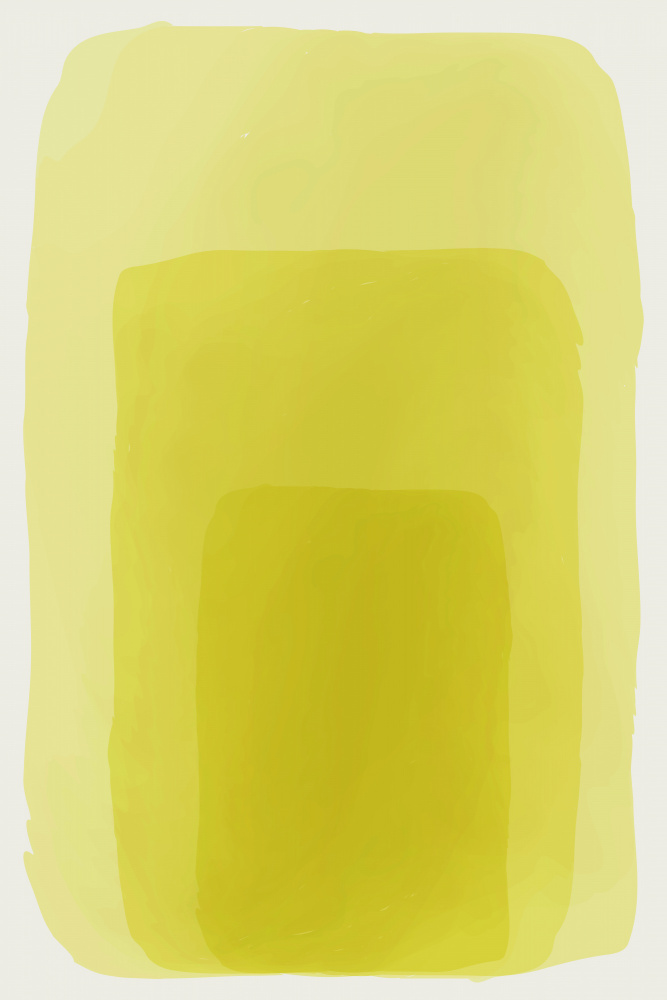 Yellow Watercolor Shapes #1 von jay stanley