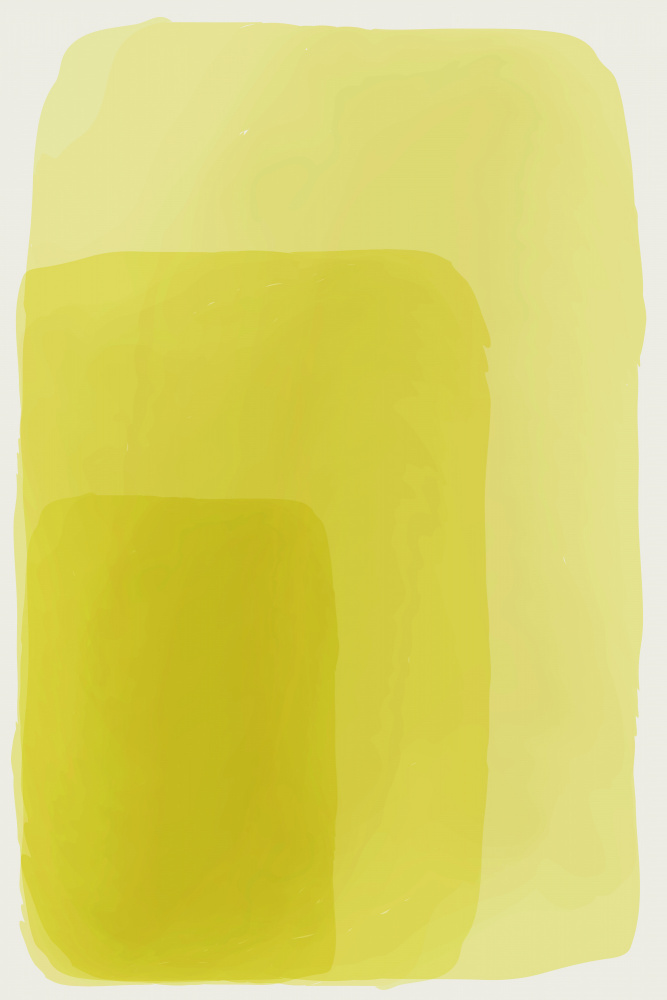 Yellow Watercolor Shapes #2 von jay stanley