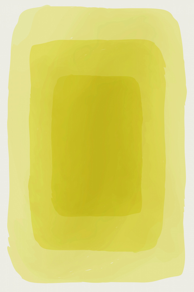 Yellow Watercolor Shapes #3 von jay stanley