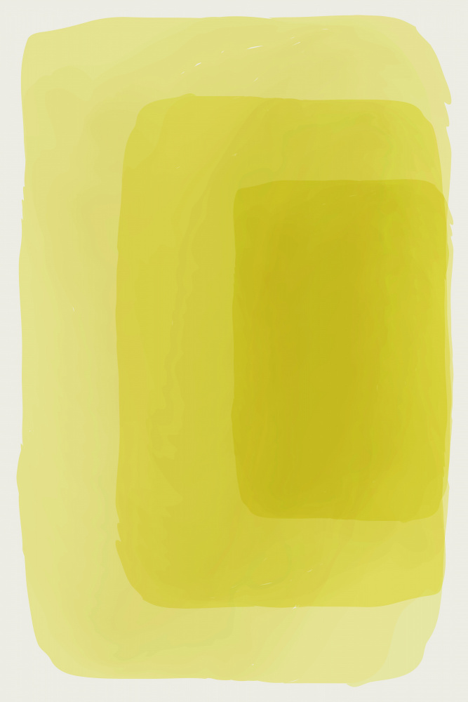 Yellow Watercolor Shapes #4 von jay stanley