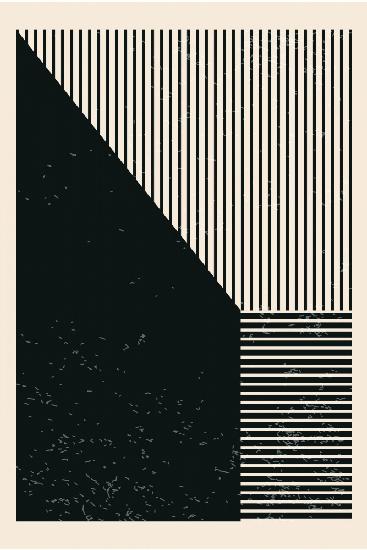 Black and White Geometric Shapes #3