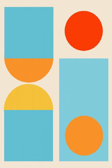 Bright Minimal Shapes Series #4