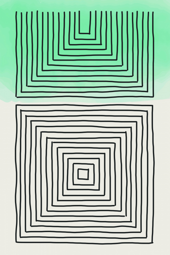 Light Green Watercolor Shapes #1 von jay stanley