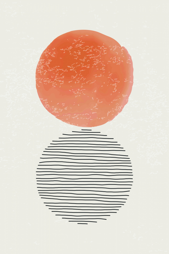 Orange Watercolor Shapes Series #4 von jay stanley