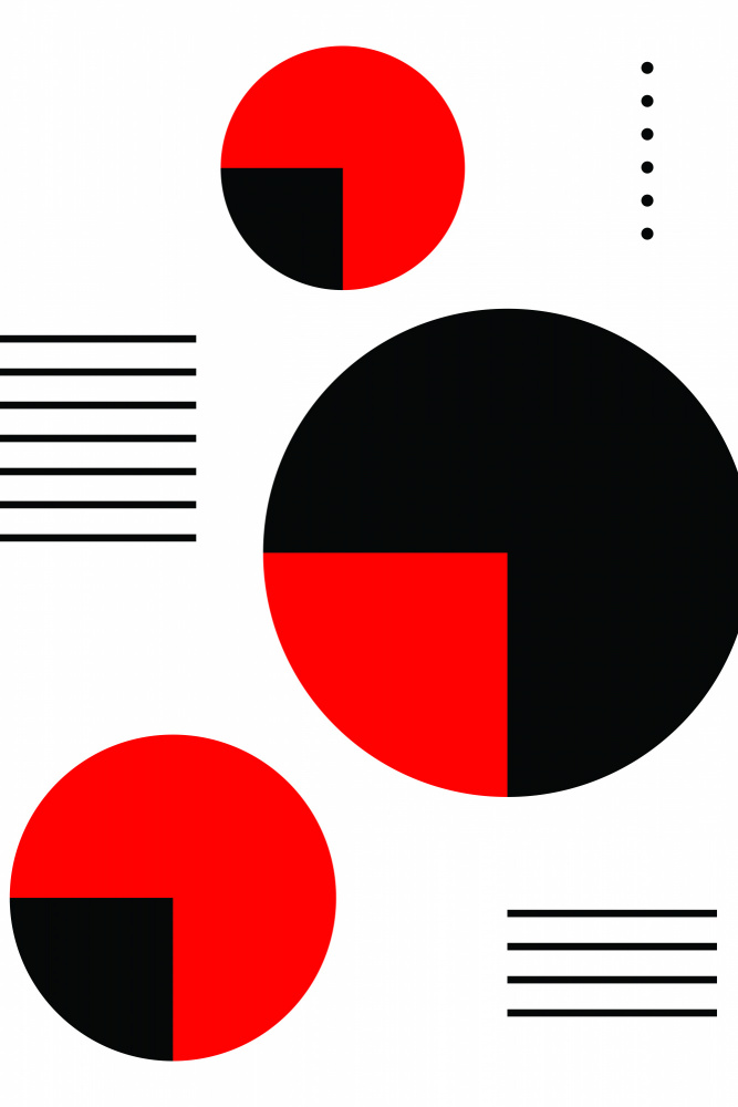 Red and Black Circles von jay stanley