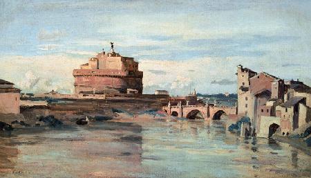 Castel Sant' Angelo and the River Tiber, Rome