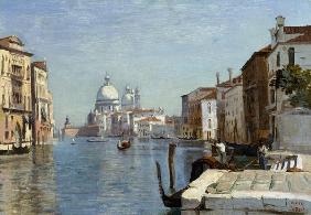 Venedig - Blick auf den Campo della Carita mit Blick auf den Dom der Salute