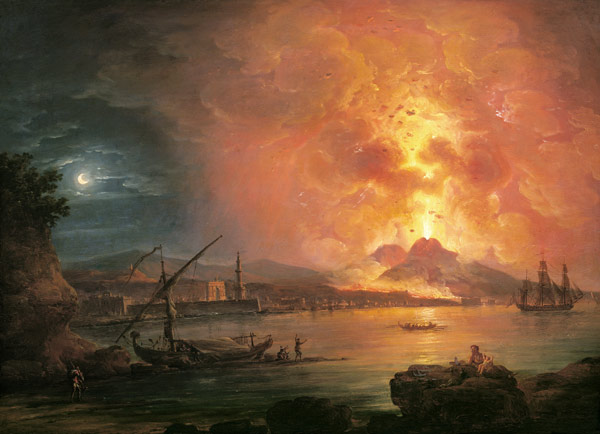 The Eruption of Vesuvius von Jean Baptiste Genillion