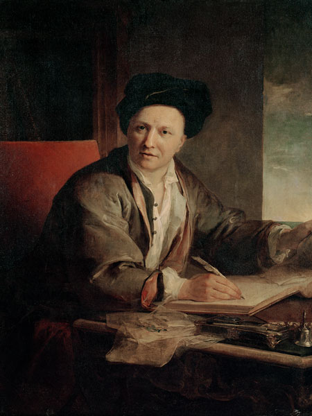 Portrait of Bernard le Bovier de Fontenelle (1657-1757) von Jean Baptiste Greuze