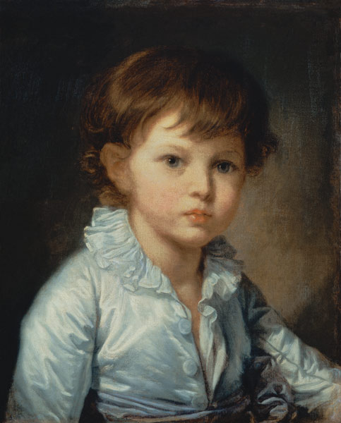 Portrait of Count Stroganov as a Child von Jean Baptiste Greuze