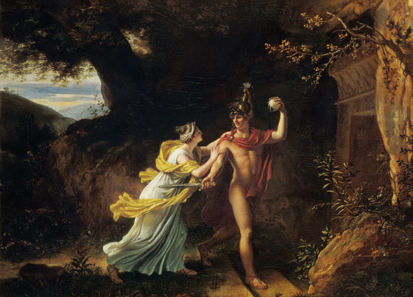 Ariadne and Theseus von Jean-Baptiste Regnault